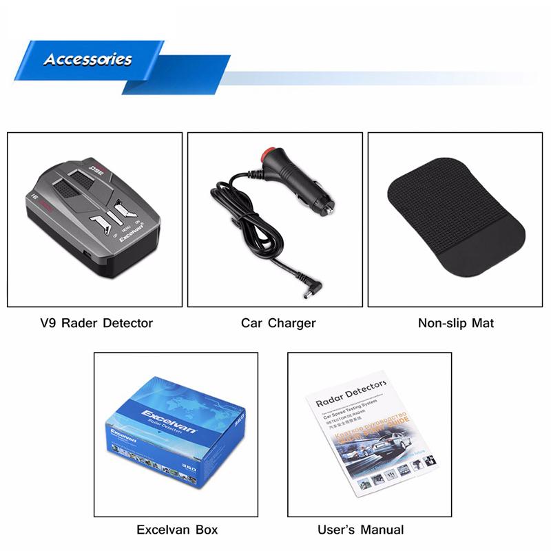 New LED Radar Detector - Car Speed Testing System