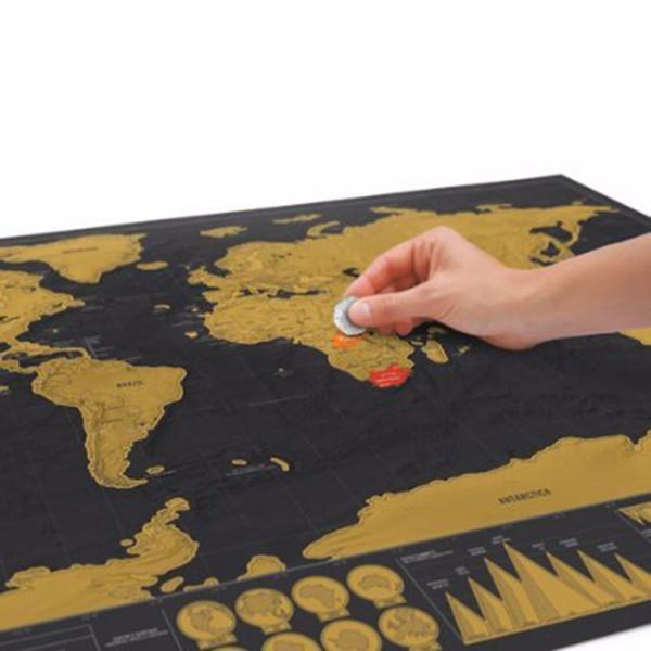 Scratch-Off World Map Poster